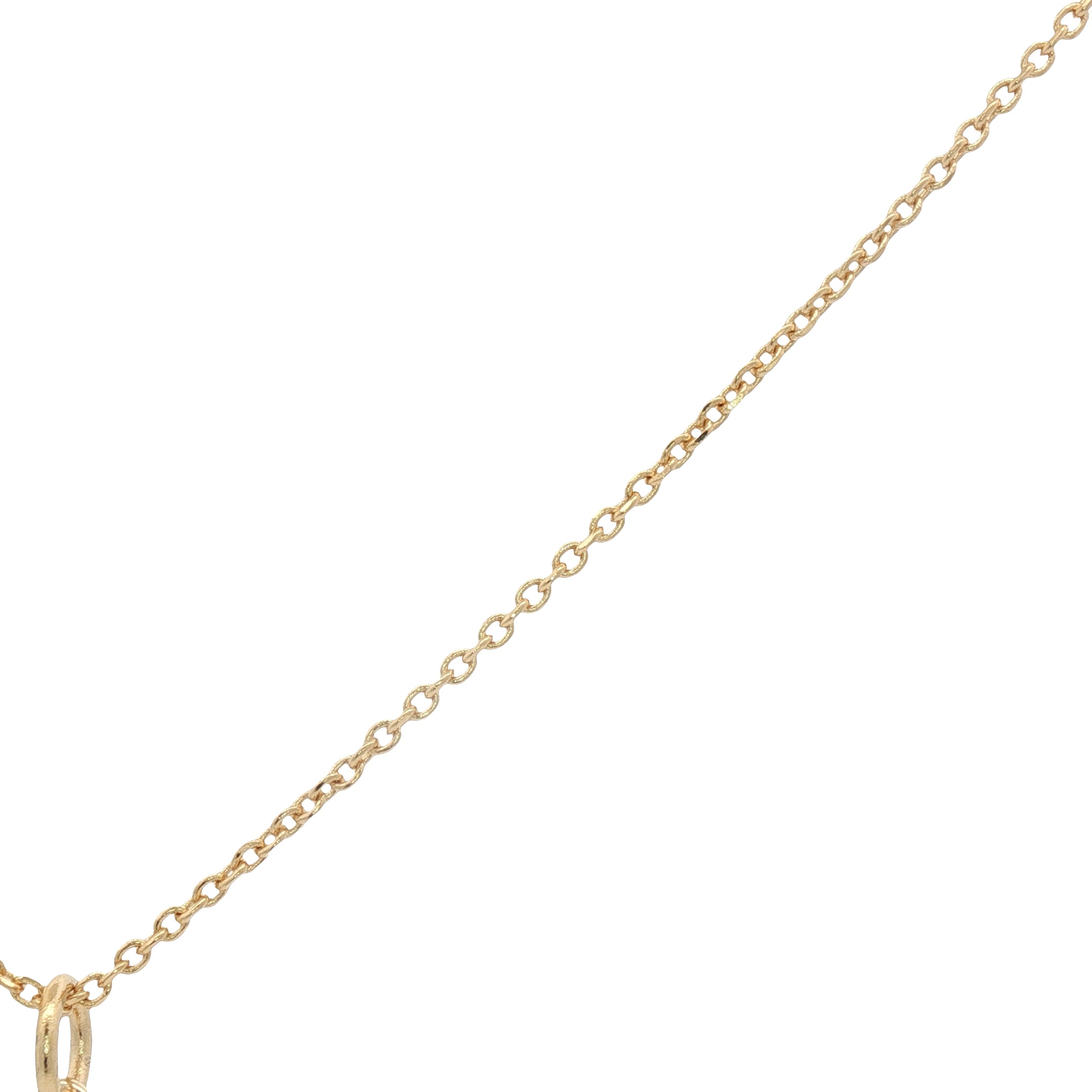 Collier doré marguerite en relief 42 cm