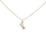 Collier doré love 42 cm