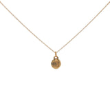 Collier doré médaille chiffre 13 zircons  42 cm
