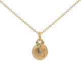 Collier doré médaille chiffre 13 zircons  42 cm