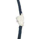 Bracelet cordon bleu marine Corse argent 925
