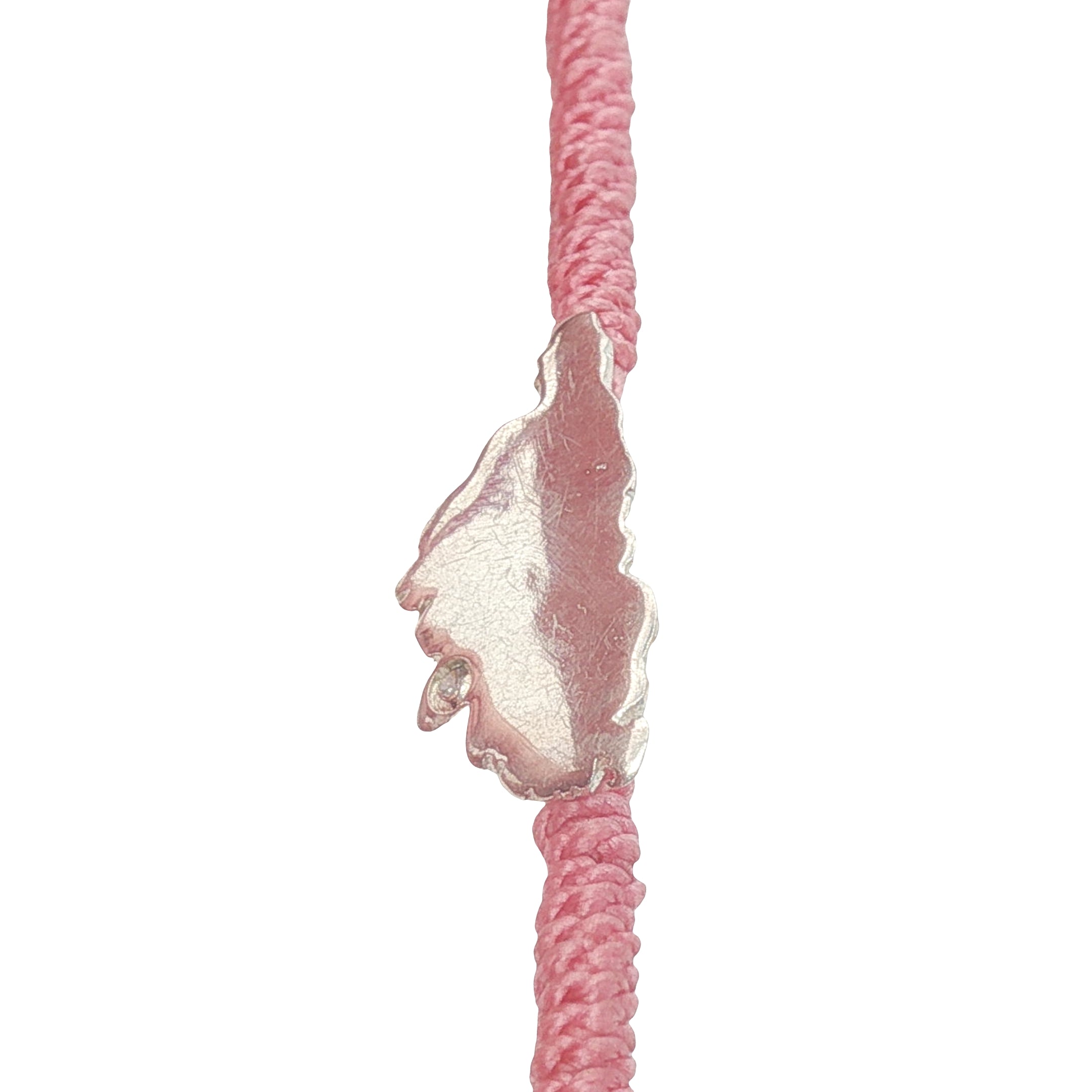Bracelet cordon rose Corse argent 925