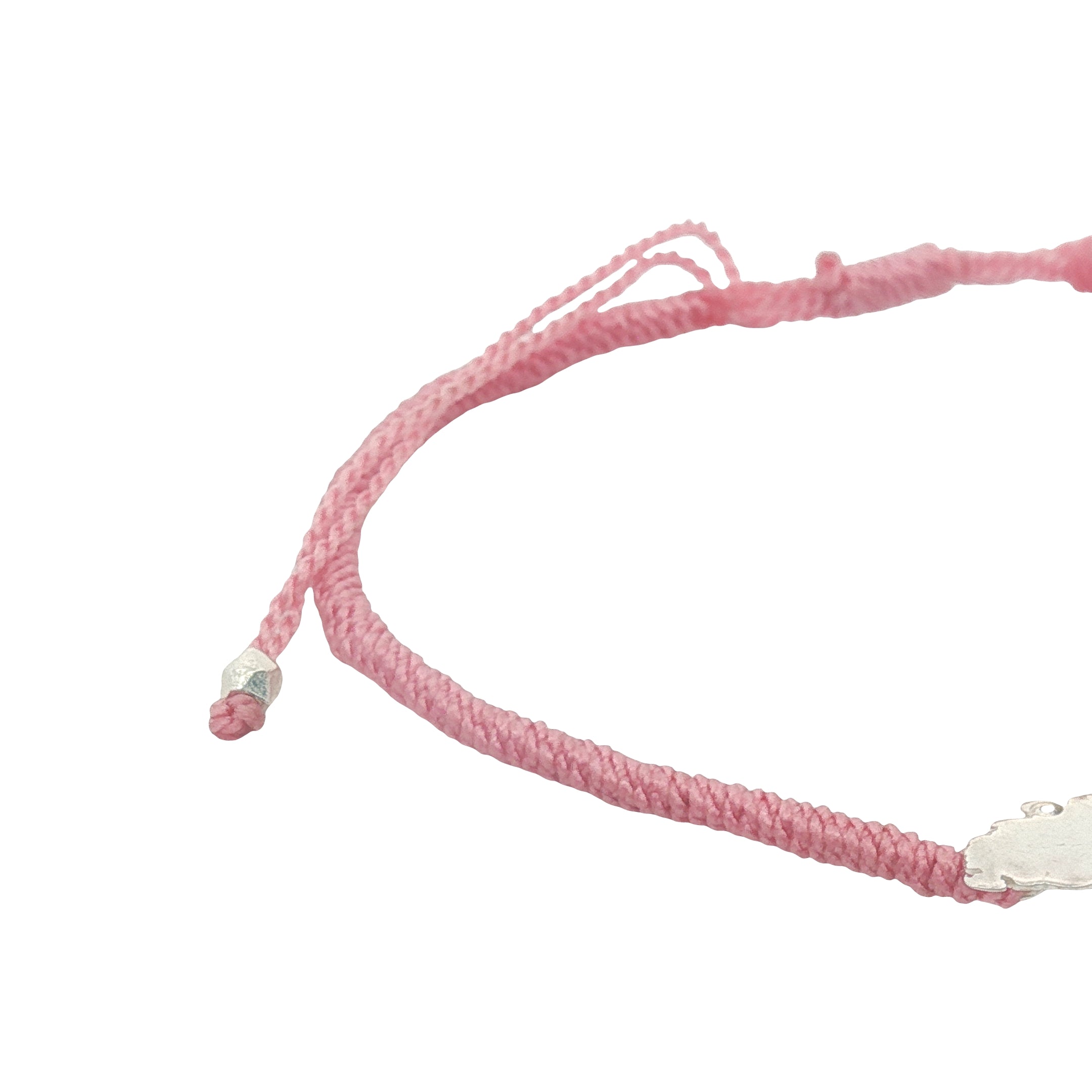 Bracelet cordon rose Corse argent 925