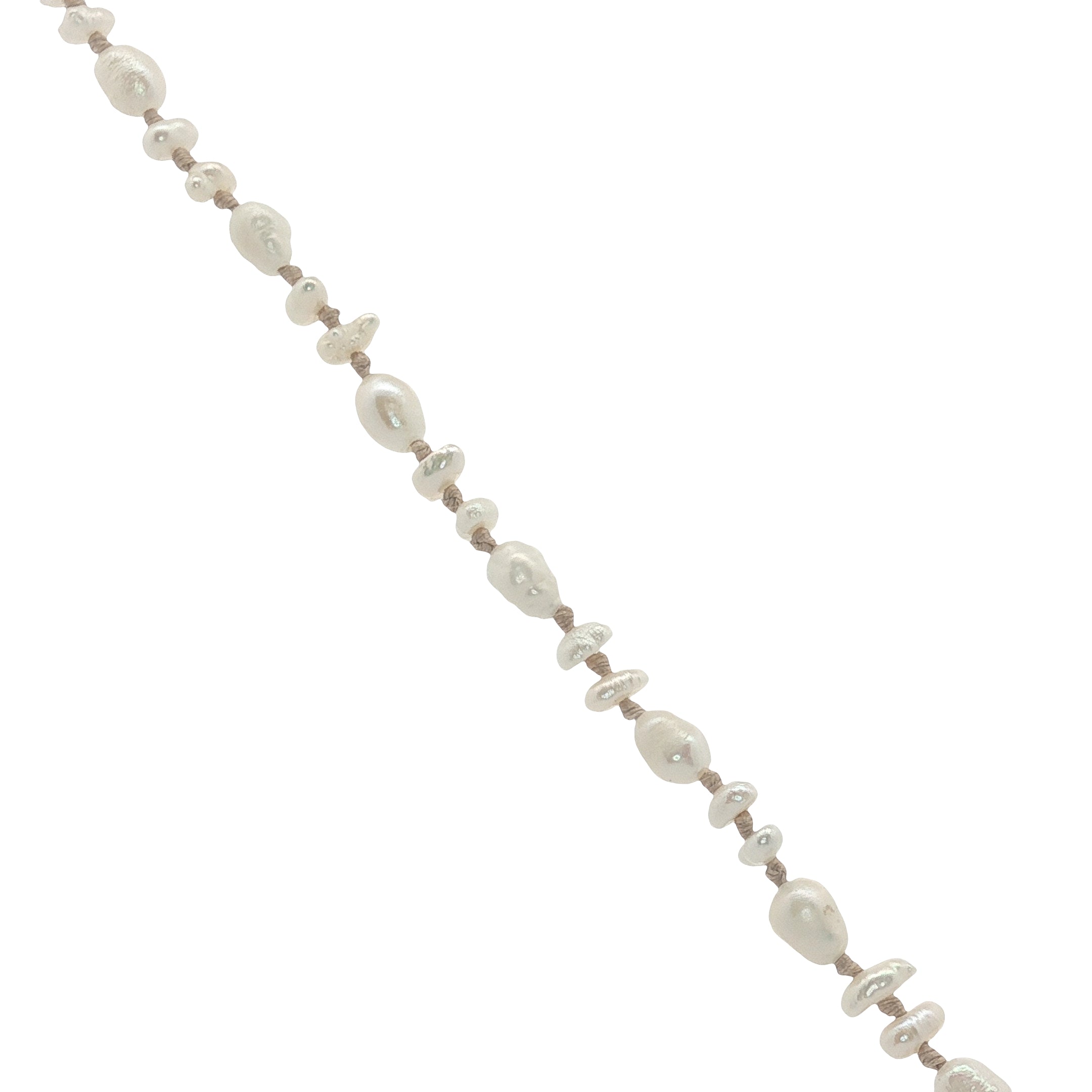 Collier doré Johri bazaar quartz rose perles de culture 42 cm