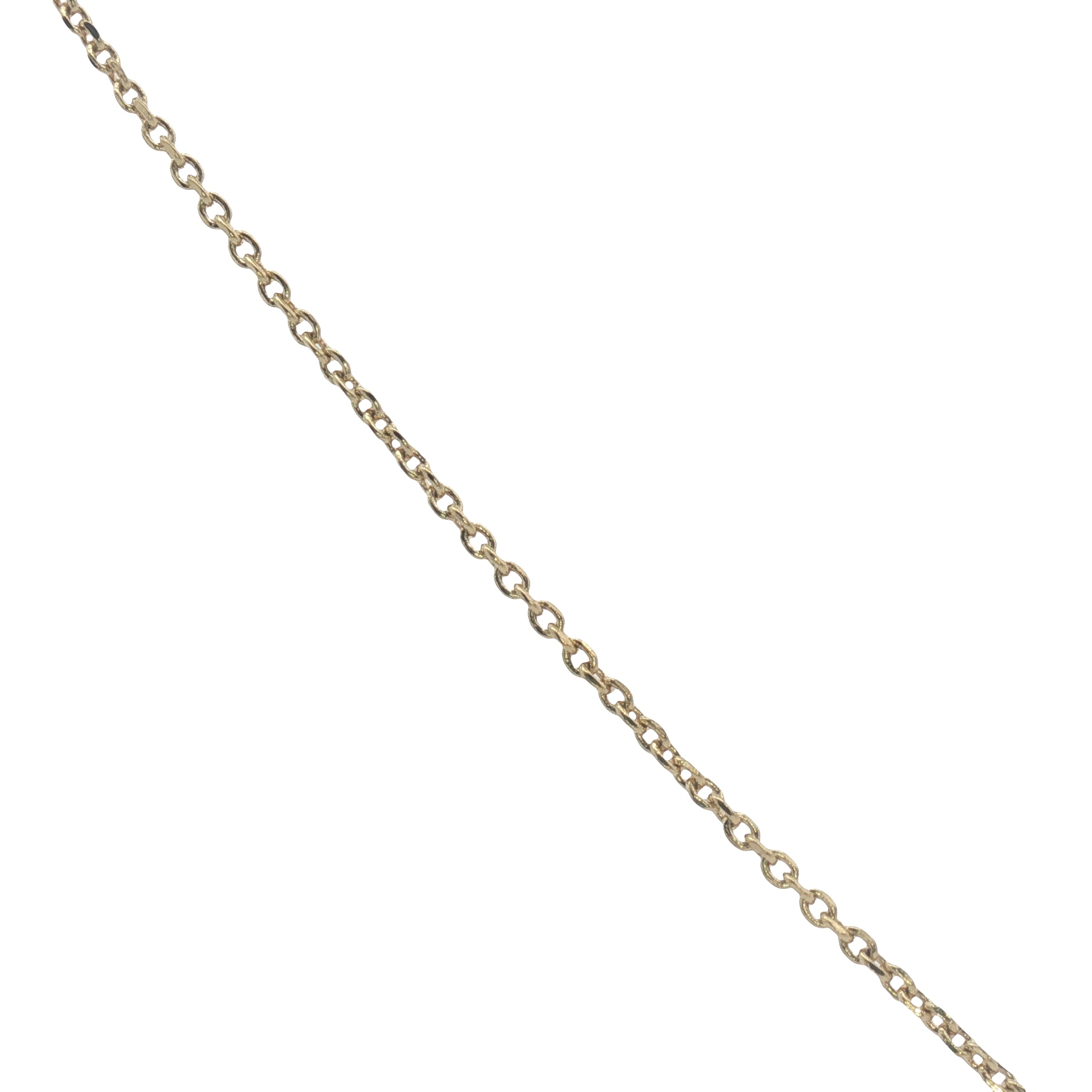 Collier doré tourmaline et couronnes dorées 42 cm
