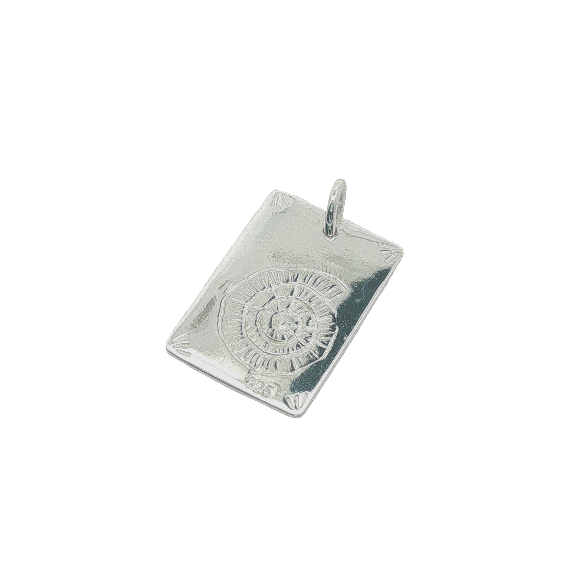 Charms argent 925 plaque rectangulaire "sea sex sun" et escargot