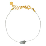 Golden duo stone bracelet