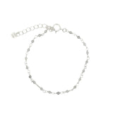 Bracelet argent 925 chaine rosary en labradorite