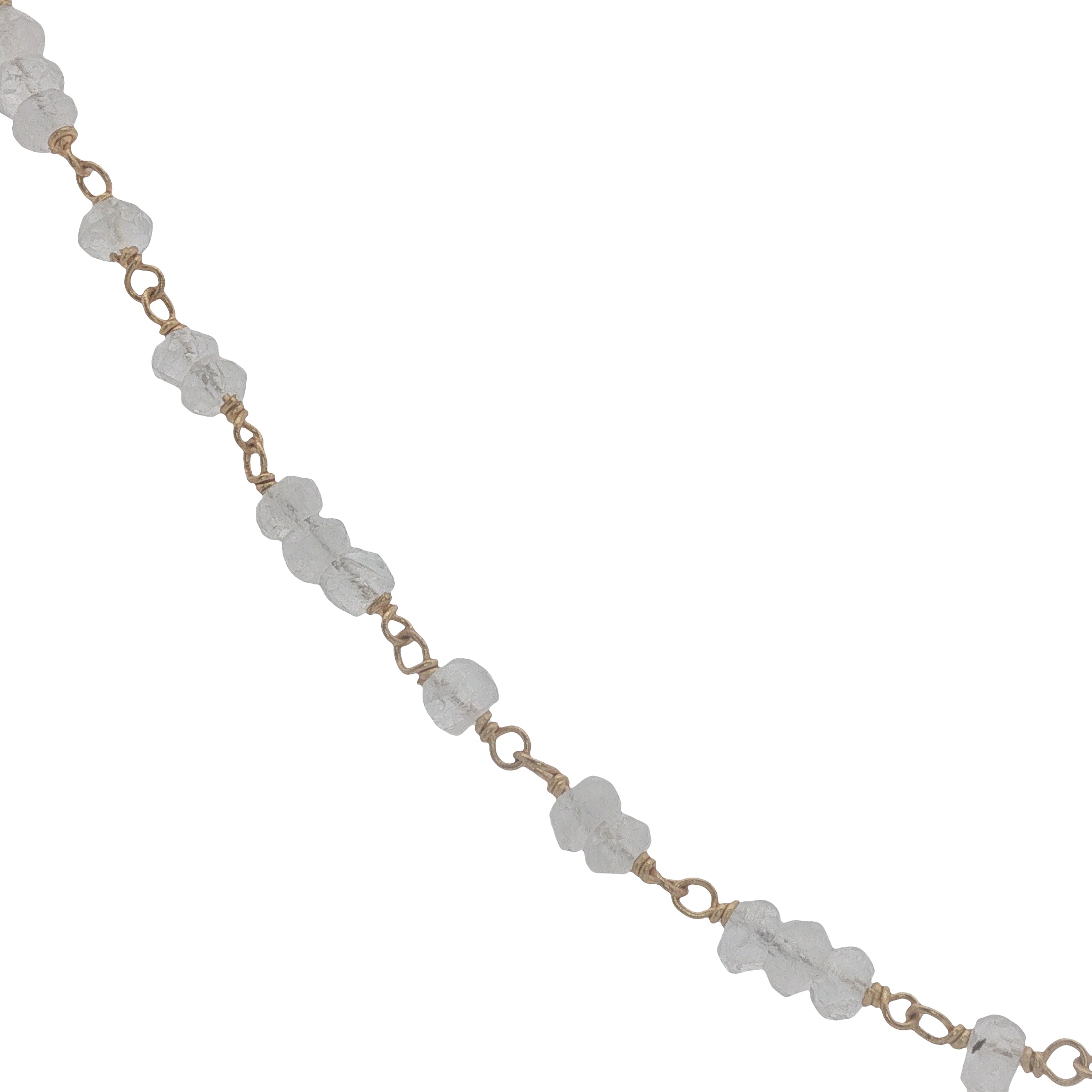 Collier doré en pierre de lune 50 cm