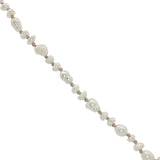 Collier doré tortue taillée dans du cristal perles de culture 50 cm