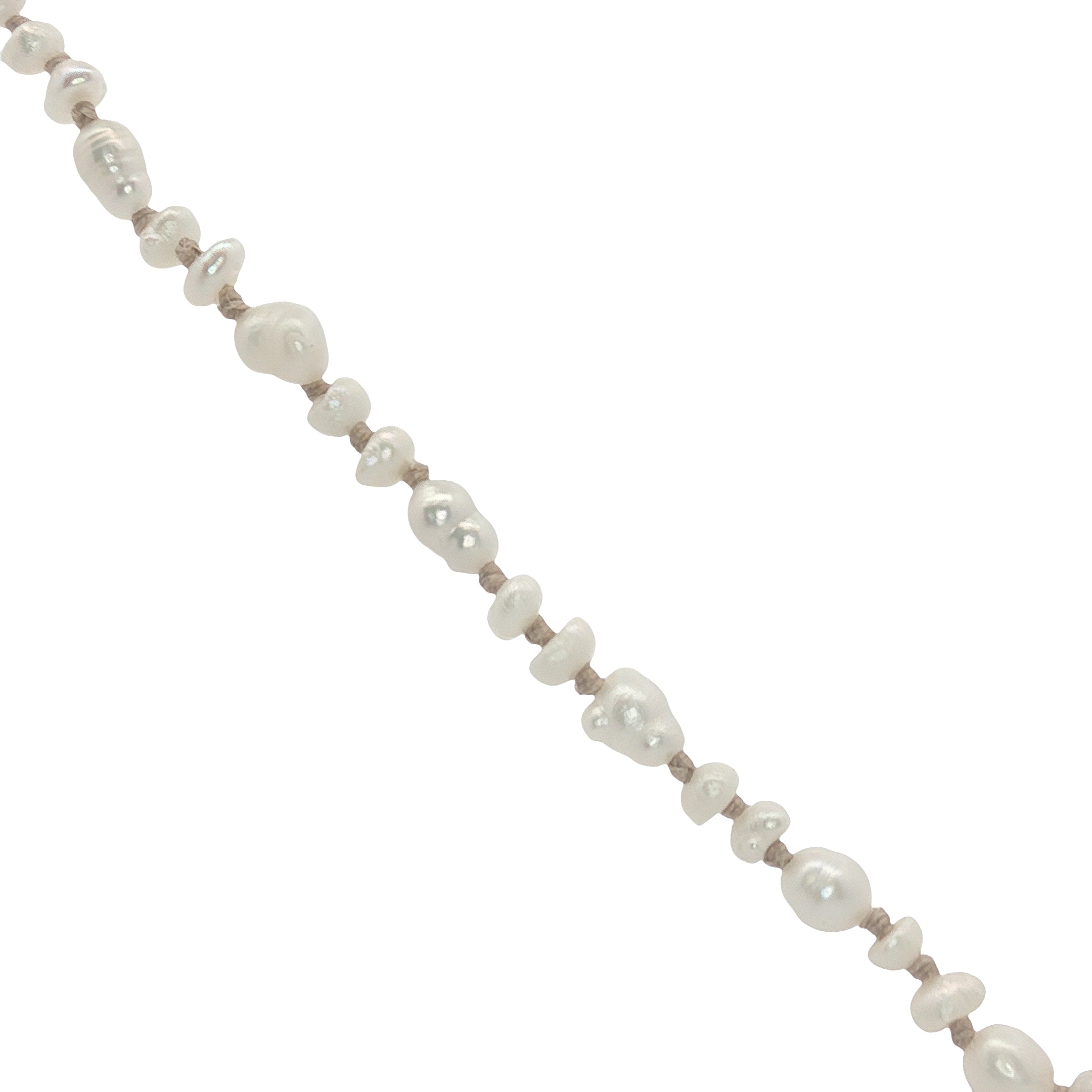 Collier doré tortue taillée dans du cristal perles de culture 50 cm