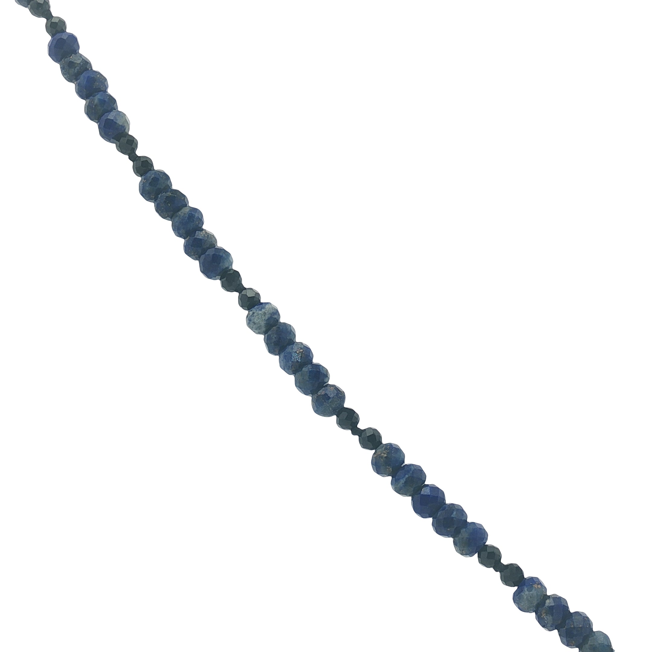 Collier doré oeil avec lapis lazuli 60 cm