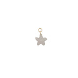 Charms doré étoile taillée dans du quartz rose