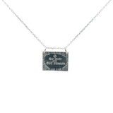 925 silver plate necklace "More than yesterday - more than tomorrow"