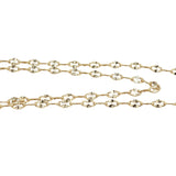 Collier doré petit triangle minimaliste avec zircons 38 cm