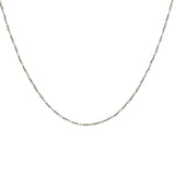 Collier doré avec duo pierre de lune 75 cm