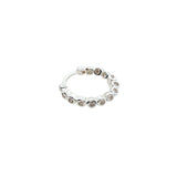 Mini créole fermée argent 925 zircons sertis clos