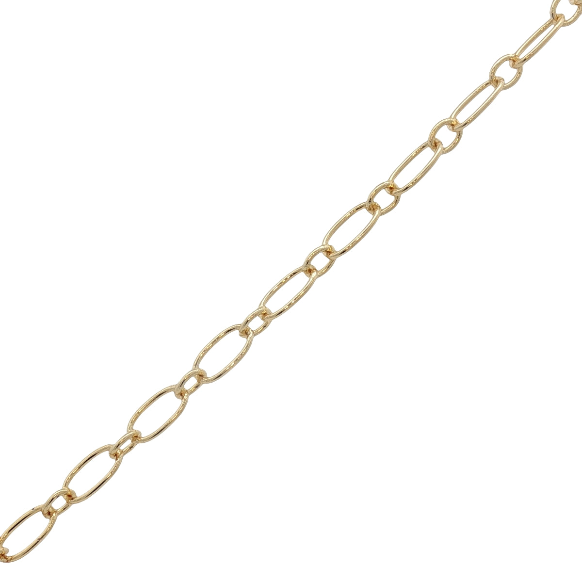 Collier doré médaille texturée oeil onyx verte 42 cm