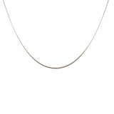 Collier doré maille torsadée plate 60 cm