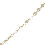 Collier doré arc en ciel paradise émail 42 cm