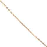 Collier doré trèfle pierre naturelle zircon 42 cm