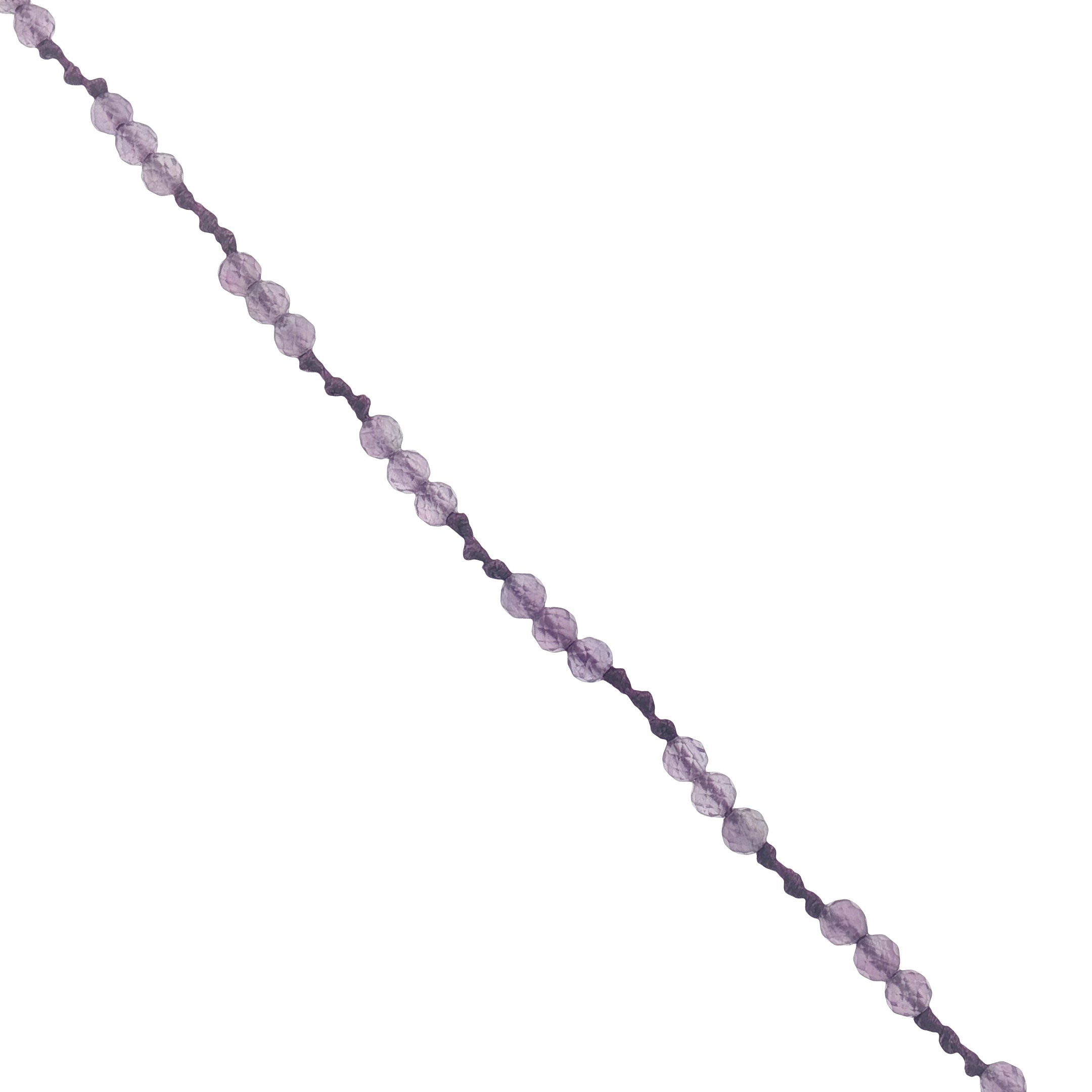 Collier doré améthyste avec perle de culture 60 cm