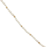 Collier doré médaille soleil et lune perles de culture 42 cm