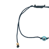 Bracelet cordon fin coloré petit oeil