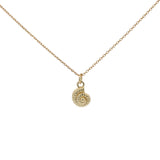 Collier doré petit escargot 42 cm