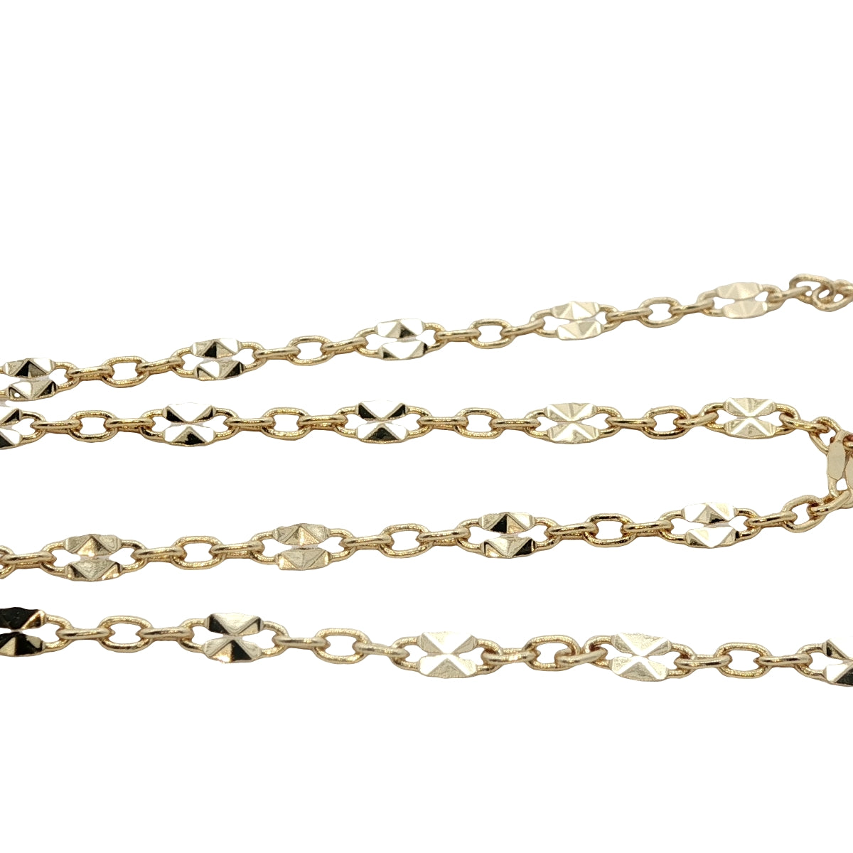 Collier doré infini onyx rouge et zircons 50 cm