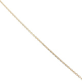 Collier doré oeil de Sainte Lucie cerclé doré 42 cm