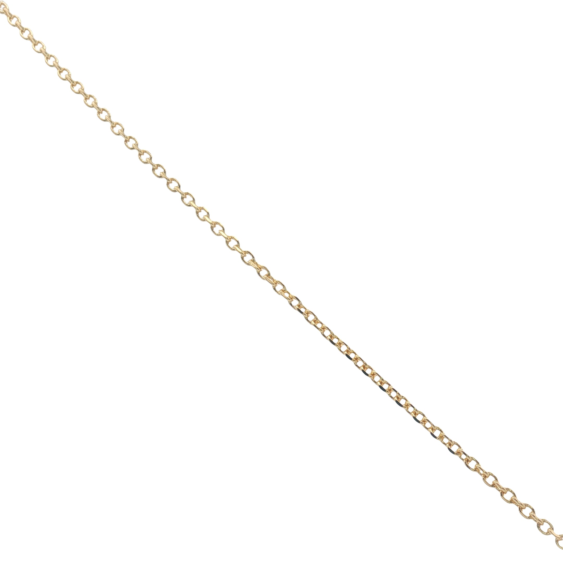 Collier doré oeil de Sainte Lucie cerclé doré 42 cm