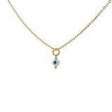 Collier doré petit oeil nacre 42 cm
