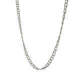Collier en argent 925 oxydé mate maille marine plate 50 cm