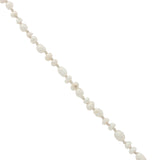 Collier doré médaille en zircons avec oeil nacre perles de culture 50 cm