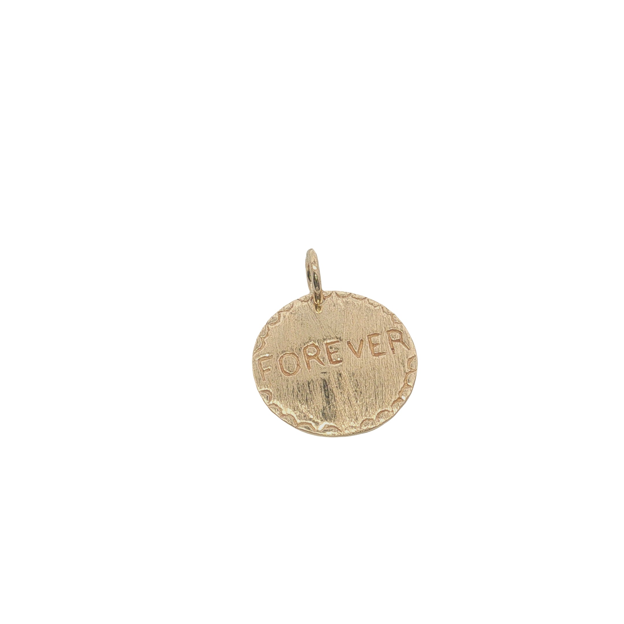Charms doré médaille "forever & always"