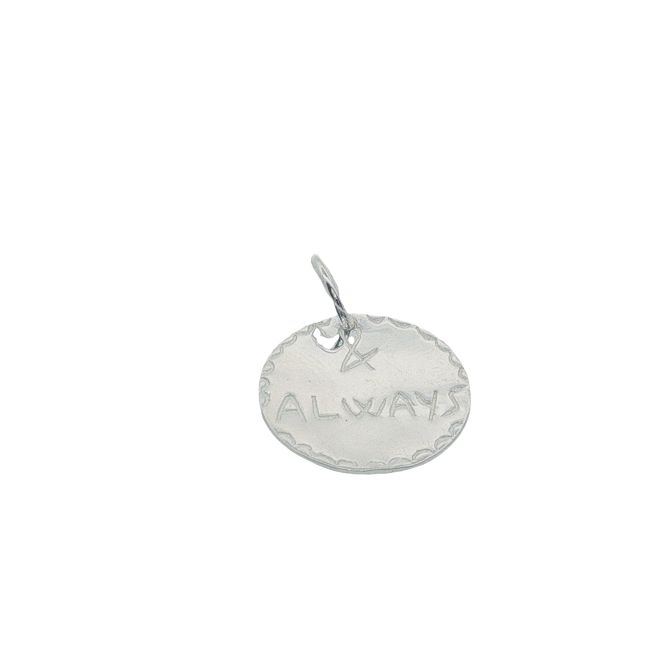 Charms argent 925 médaille "forever & always"