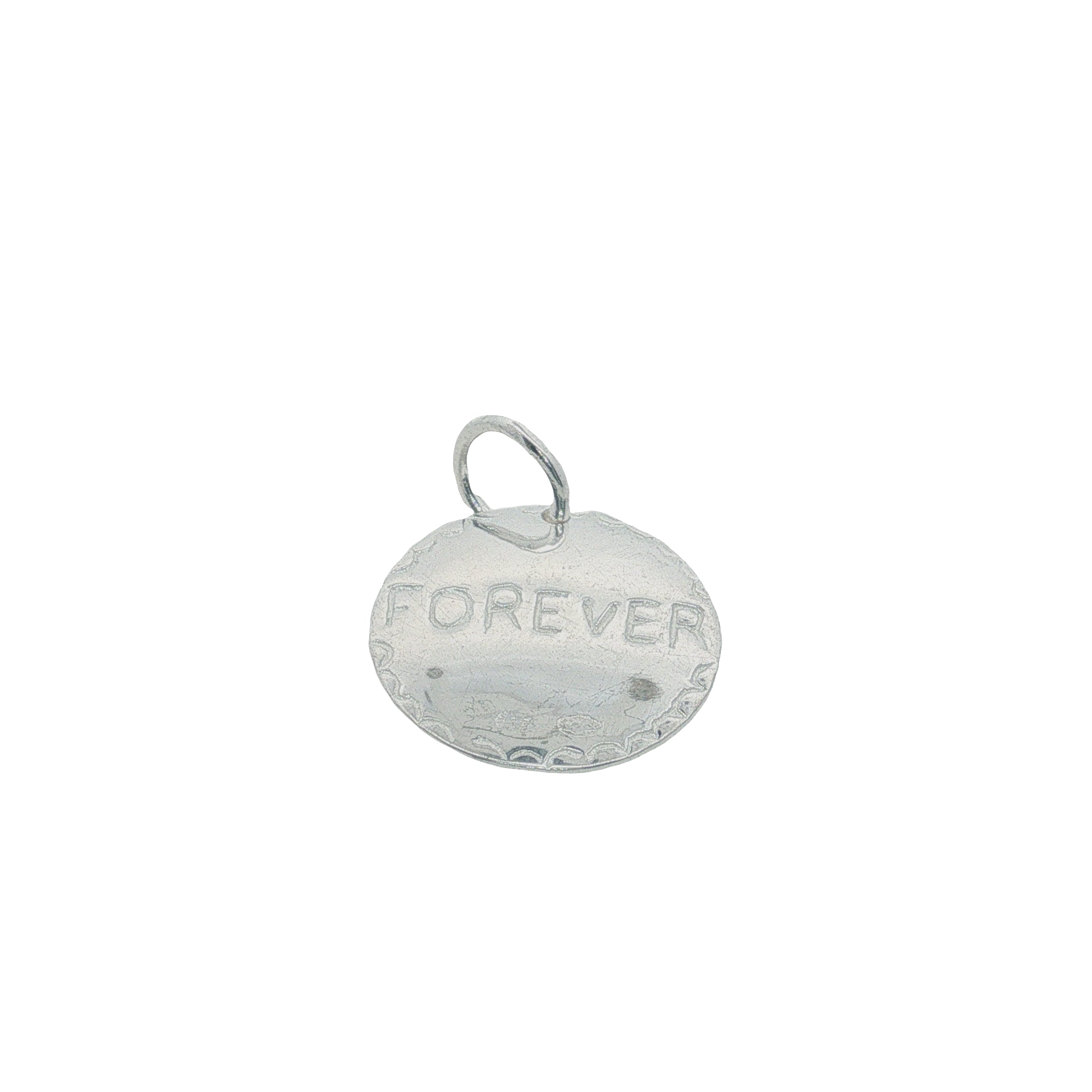 Charms argent 925 médaille "forever & always"
