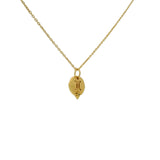 Gold necklace with zodiac sign medal