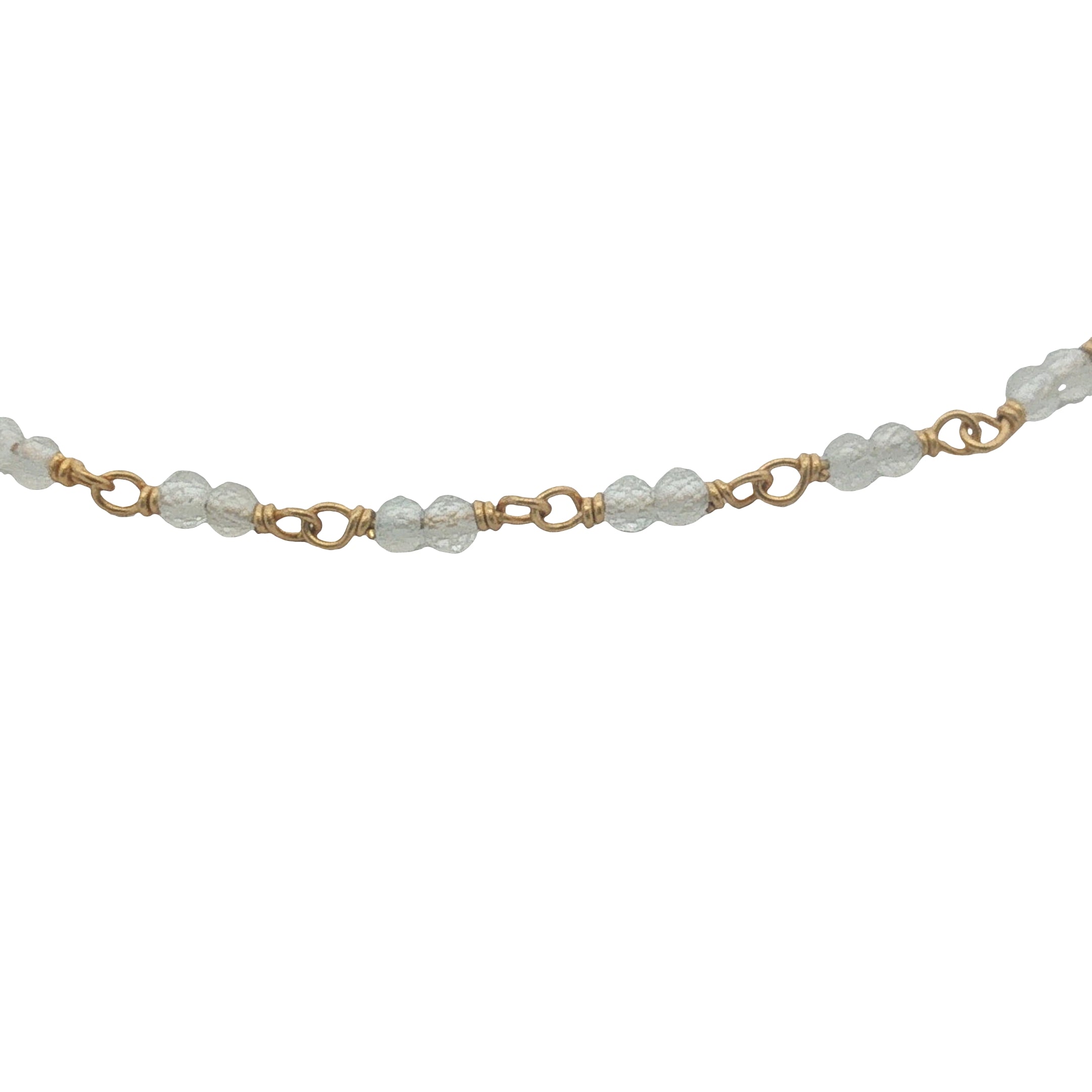 Bracelet doré avec duo de pierre de lune