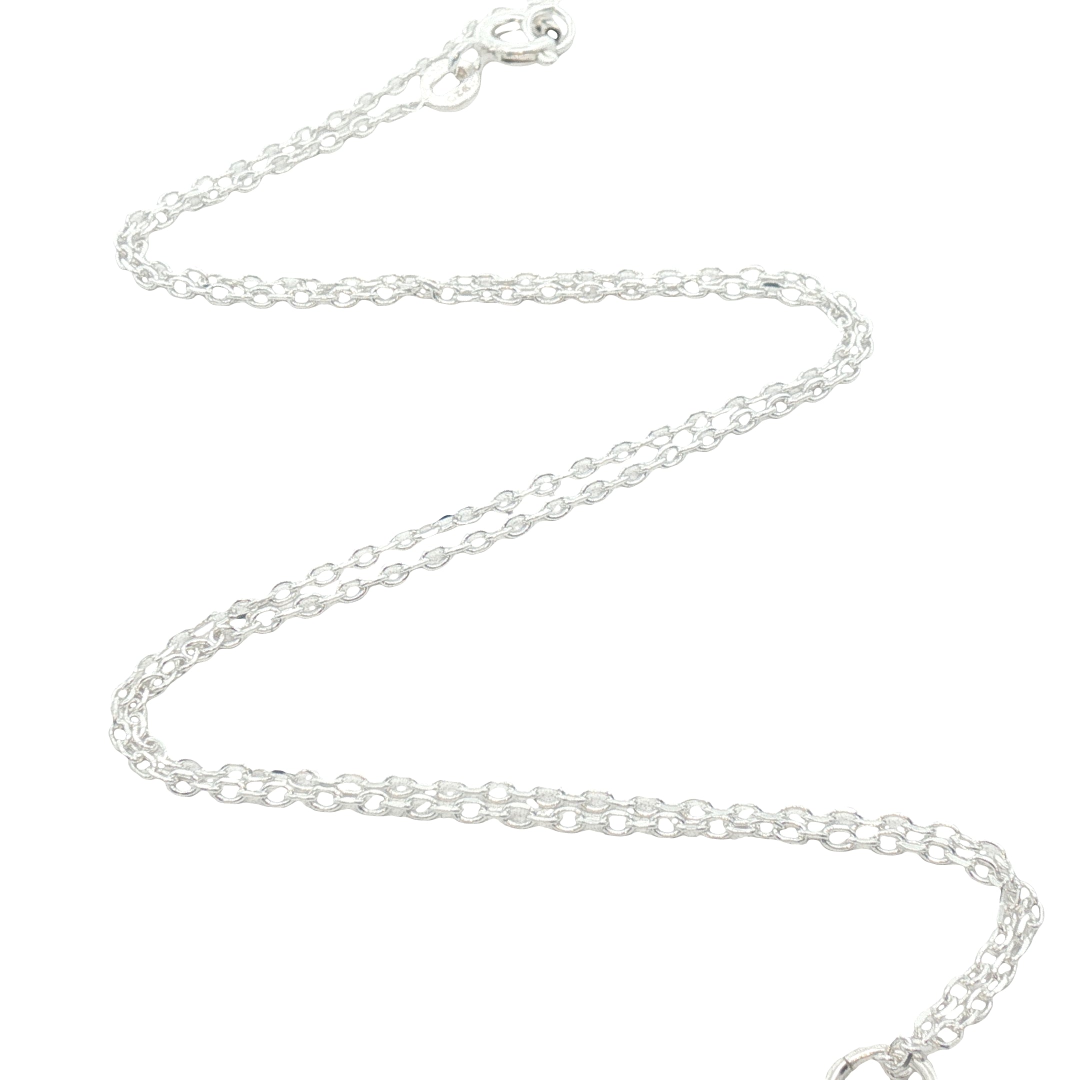 Collier argent 925 chiffre 1 martelé 42 cm