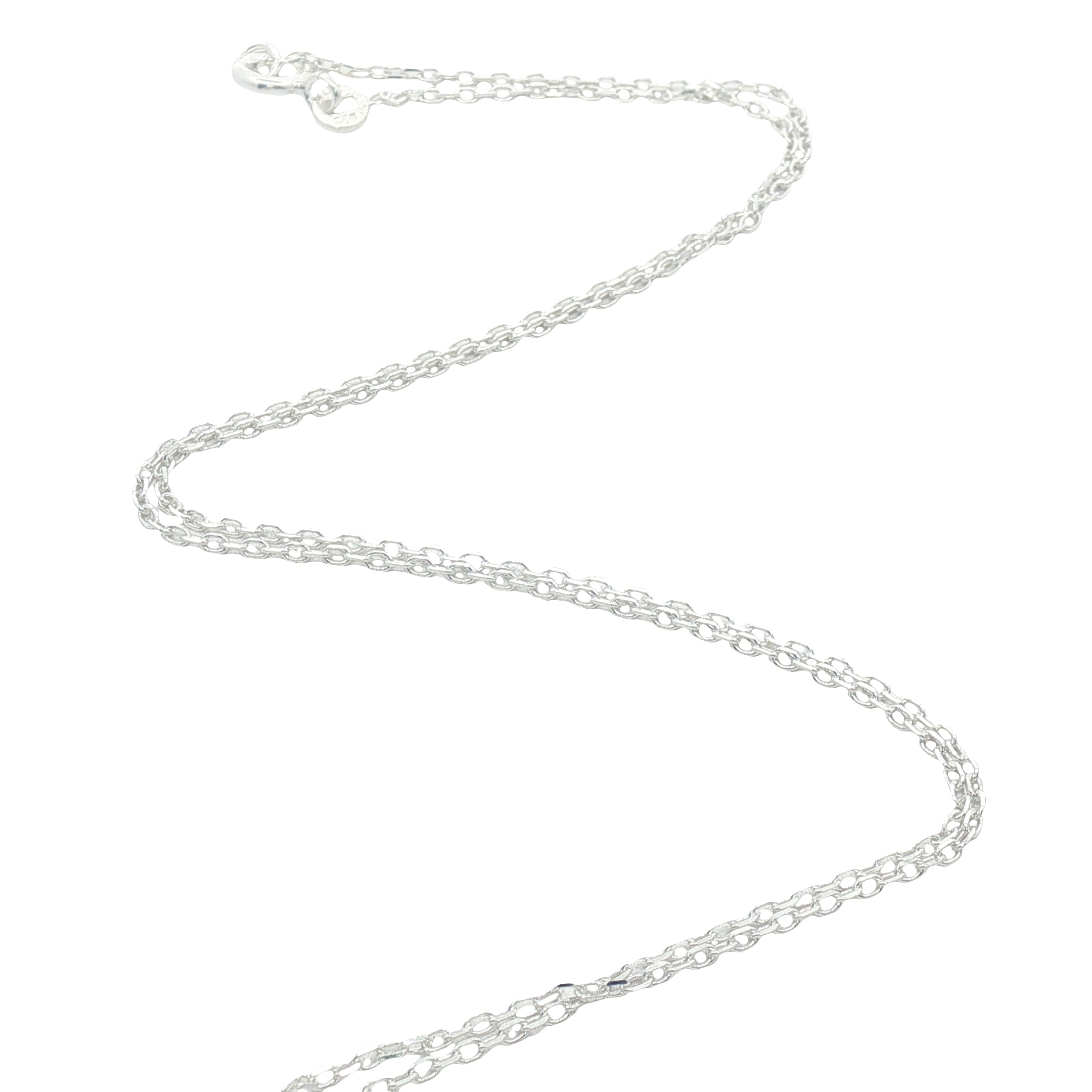 Collier argent 925 chiffre 3 martelé 42 cm