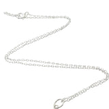 Collier argent 925 chiffre 9 martelé 42 cm