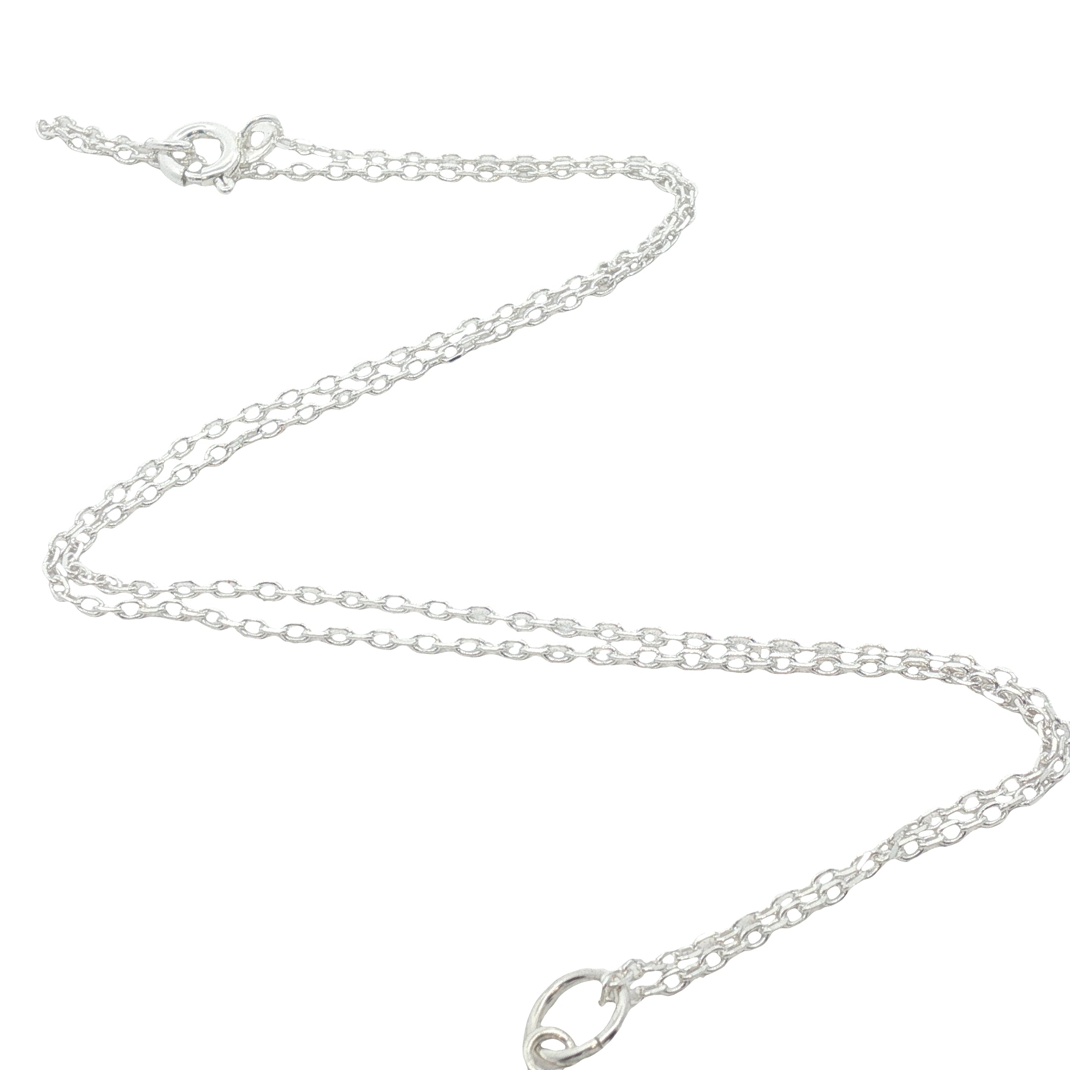 Collier argent 925 chiffre 9 martelé 42 cm