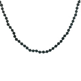 Collier doré perles en pierre de lave 75 cm