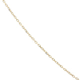 Collier doré 5 petites pyrite verte 40 cm