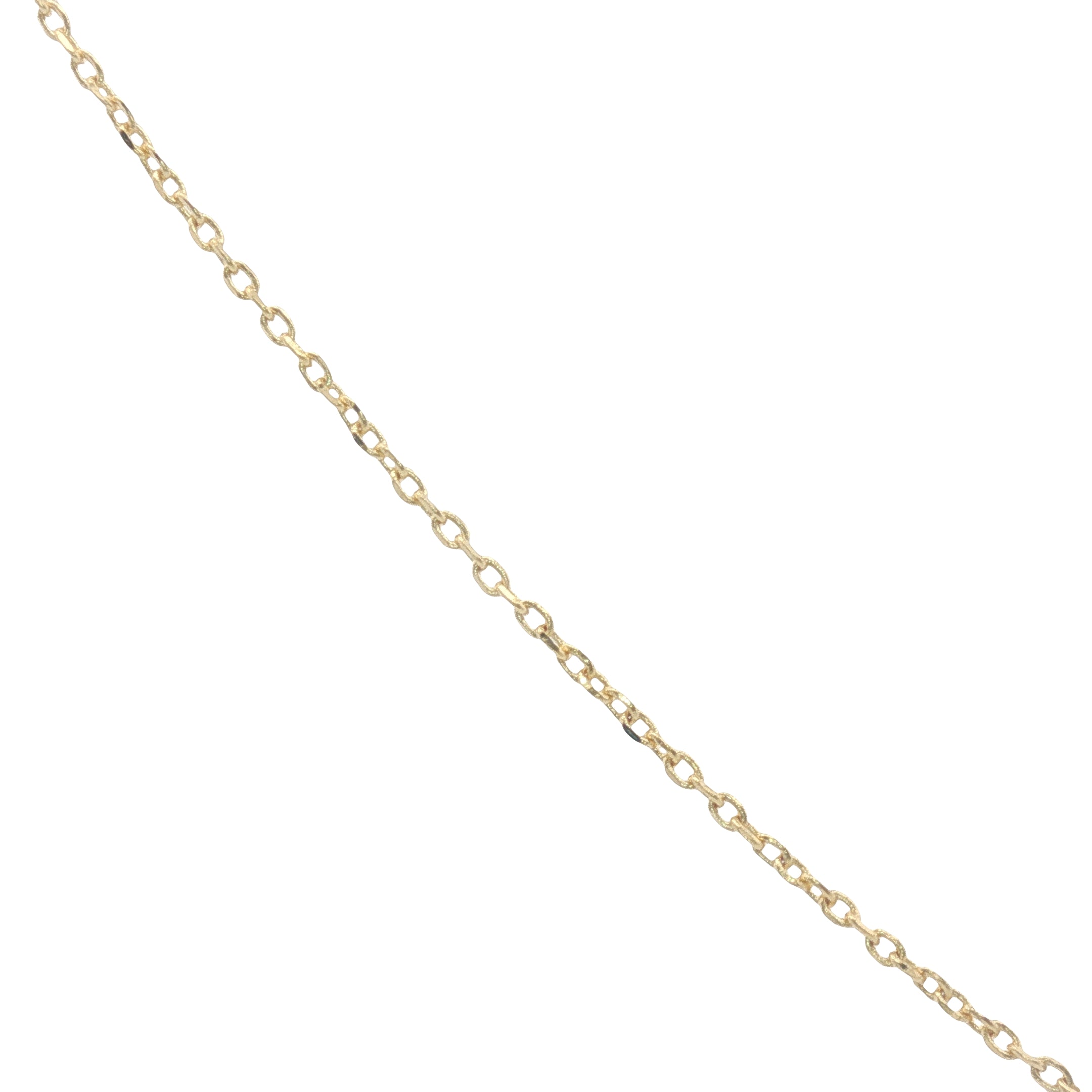 Collier doré 5 petites pyrite verte 40 cm