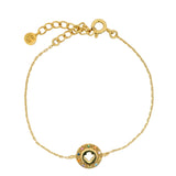 Clover and zircon bracelet