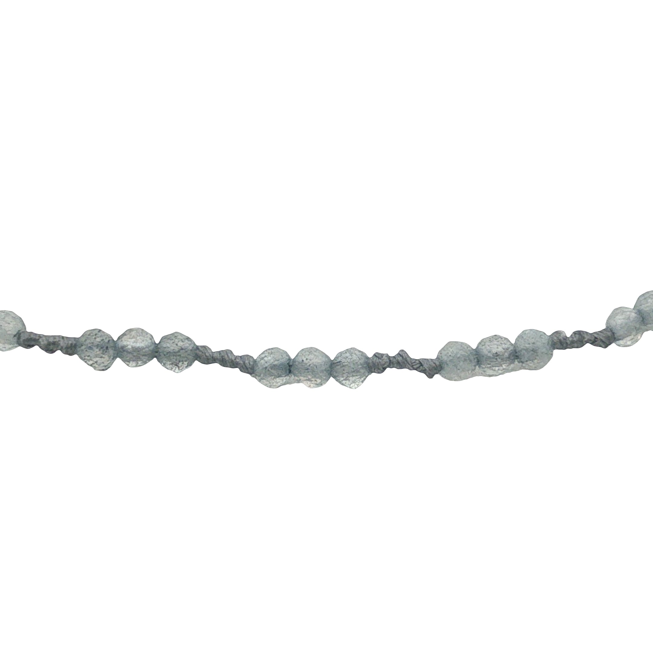 Bracelet doré labradorite et noeuds gris