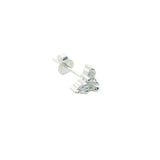 925 silver earrings with 3 zircons and tassels